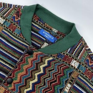 KClot Struggle Family Jacket Mens Large Multicolor Knit Tapestry Bomber Style